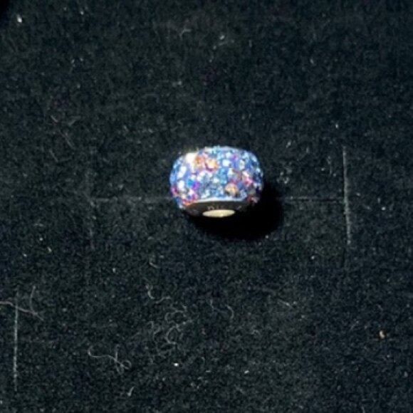 Hillberg Berk charm bead pendant with Swarovski crystals New - Picture 2 of 4